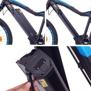 batería extraible en una bici electrica