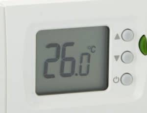 tamaño de la pantalla de un termostato inalambrico