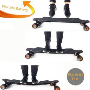 superficie de una tabla longboard electrico