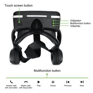 botones de control de unas gafas VR