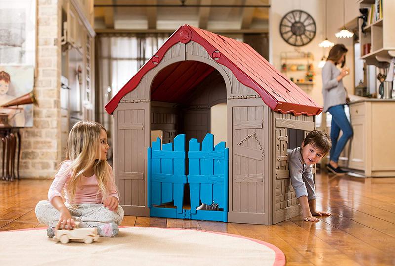 casas de juguete para niños de plástico resistente